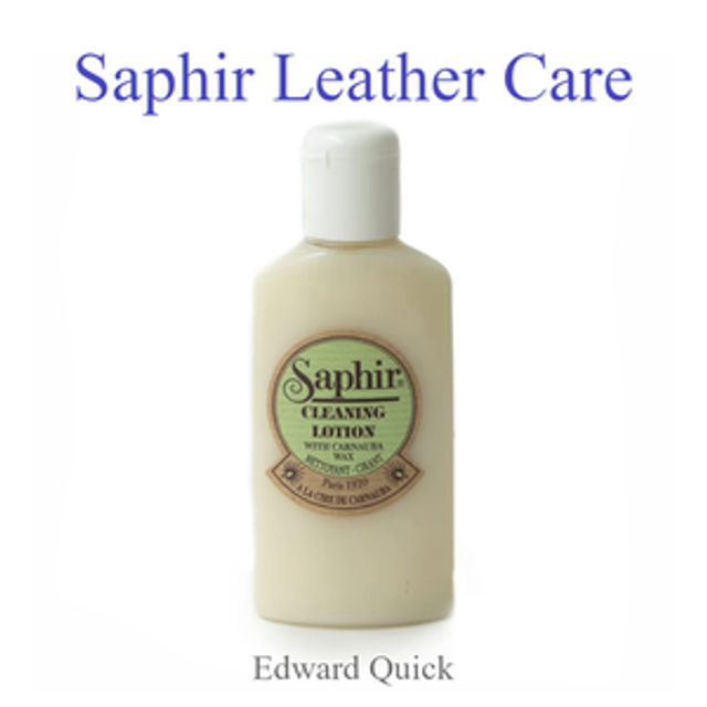 SAPHIR BEAUTE DU CUIR - SOFT CLEANING LOTION (CARNAUBA WAX) - 125ml or 500ml
