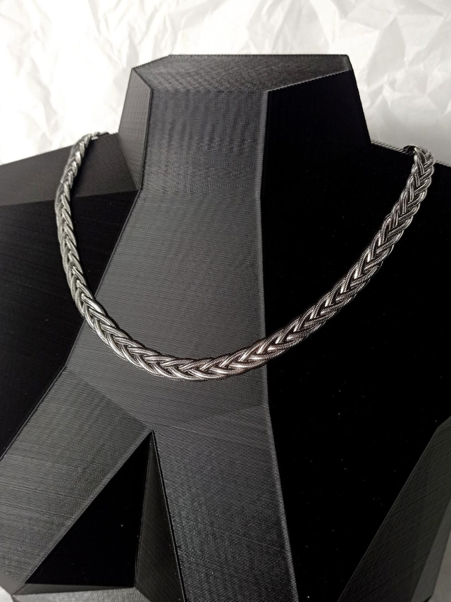 Corrente fita tripla em aço inoxidável