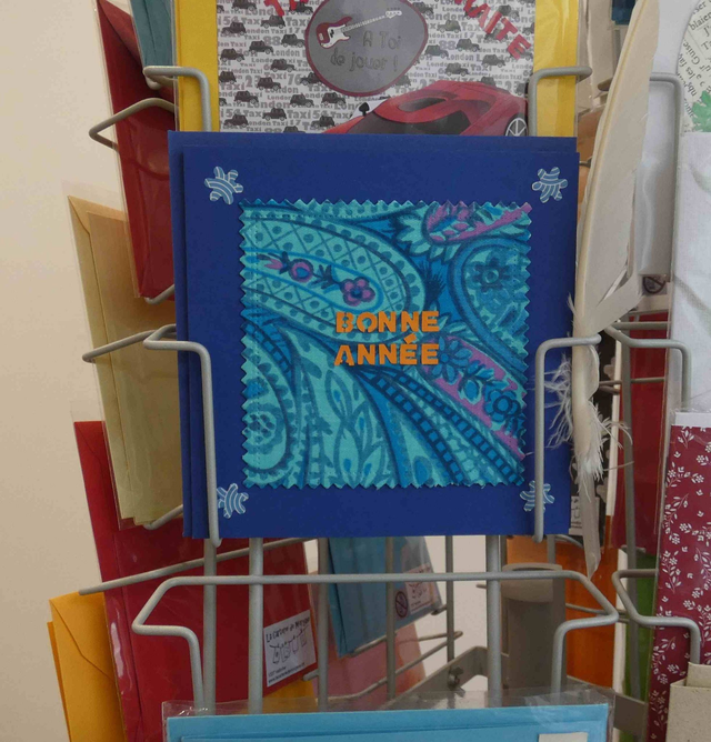 Bonne année en bleu foncé