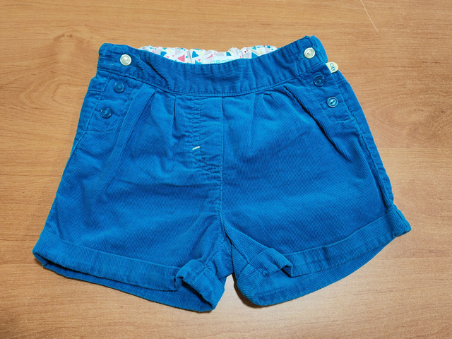 Short bleu 18 mois