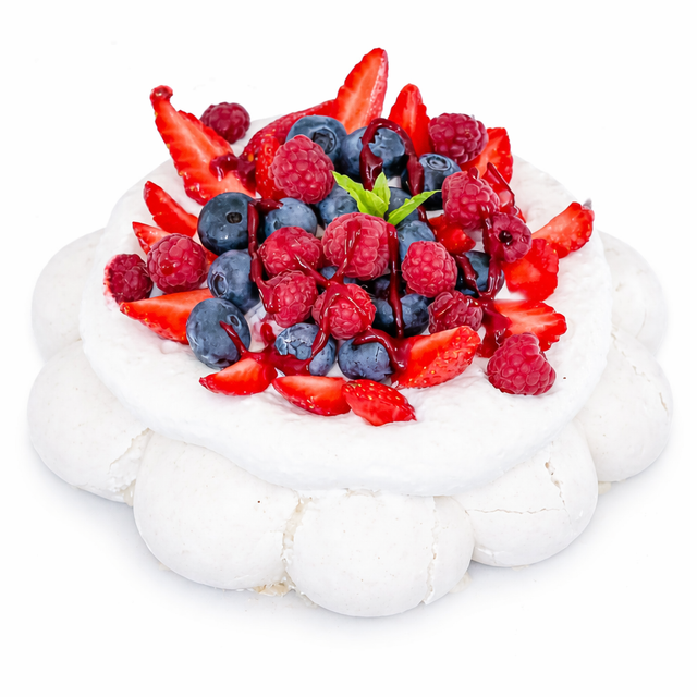 Pavlova aux fruits de saison