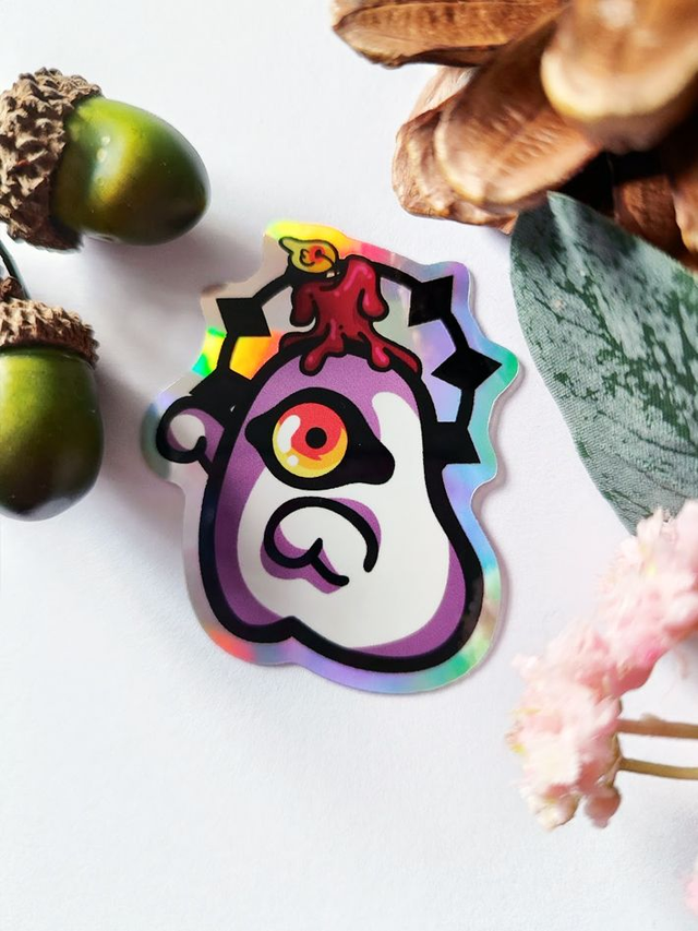 Cursed Ghost 2&quot; Holographic Sticker