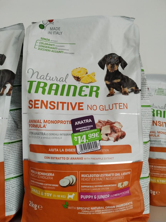 Natural Trainer Sensitive No Gluten Small&Toy Puppy 
