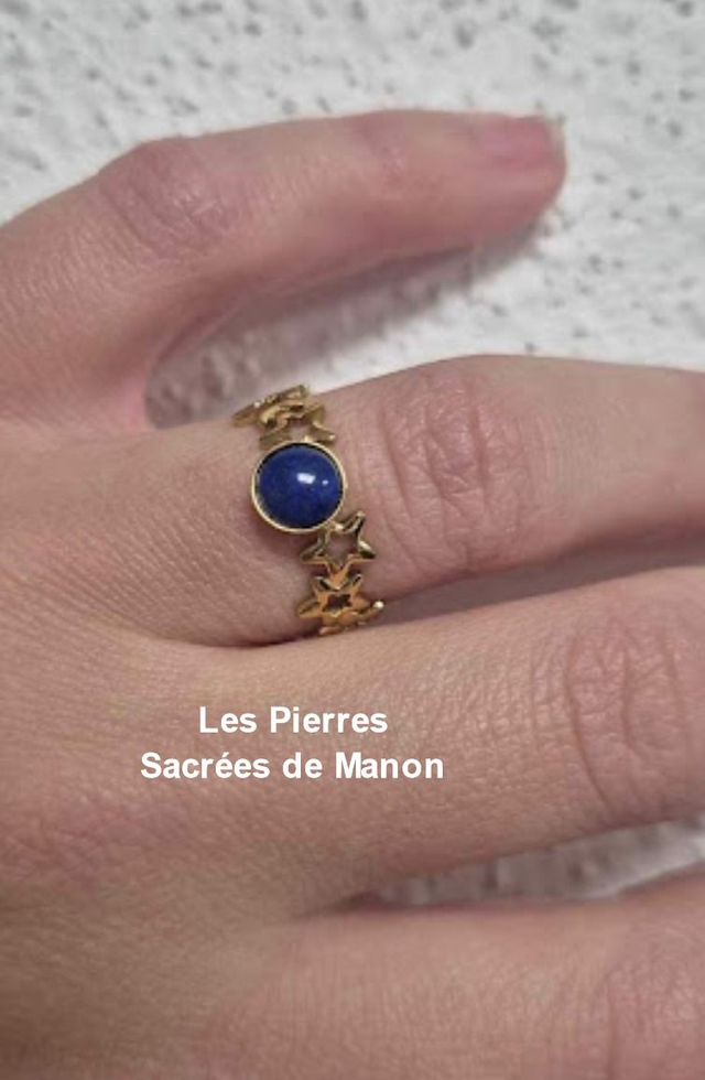 Bague Lapis Lazuli ajustable