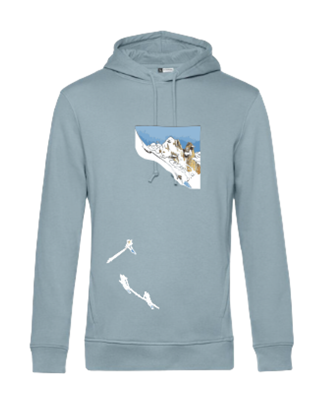 Sweat capuche TDG dessin Simon Charrière Vintage