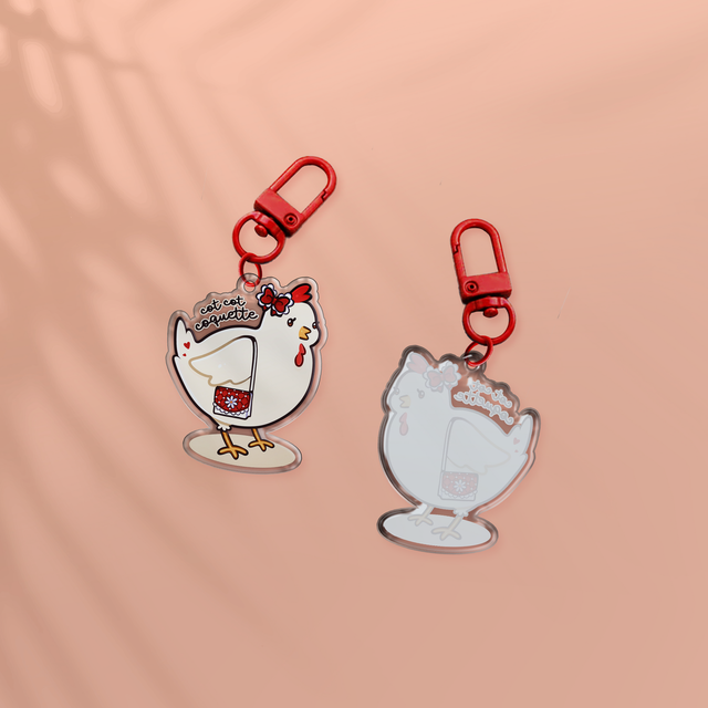 Porte-clés poule COT COT COQUETTE