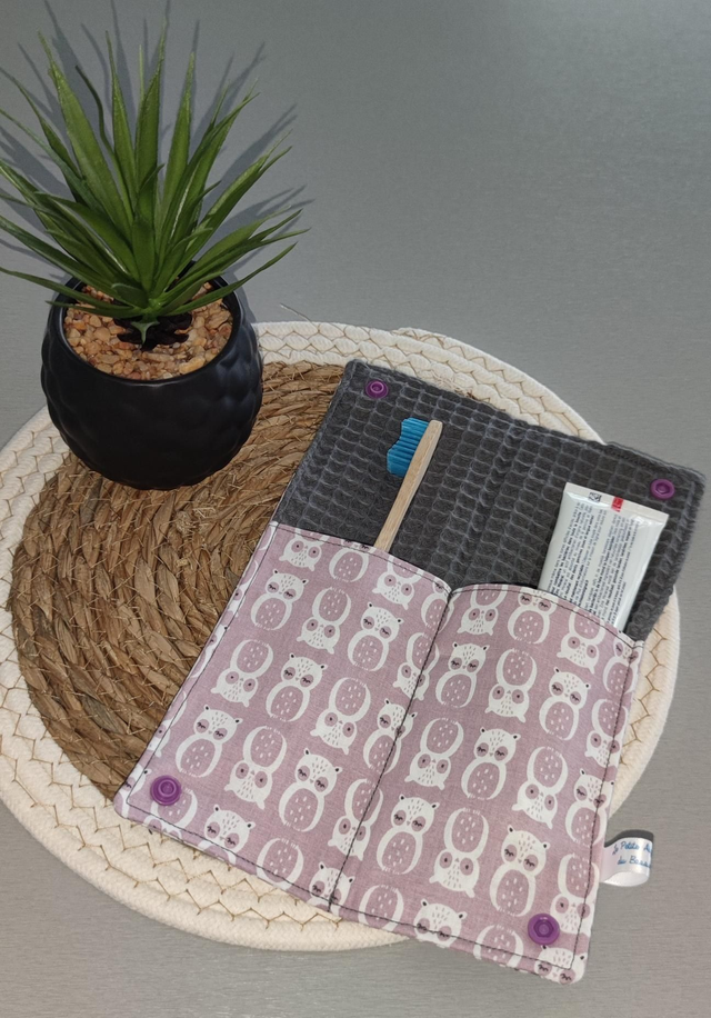 Étui à brosse à dents chouette 