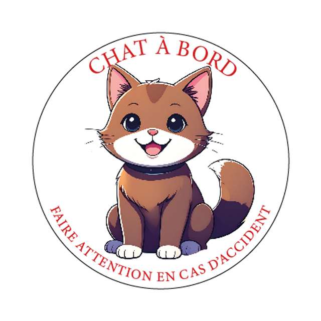 Stickers chat chocolat