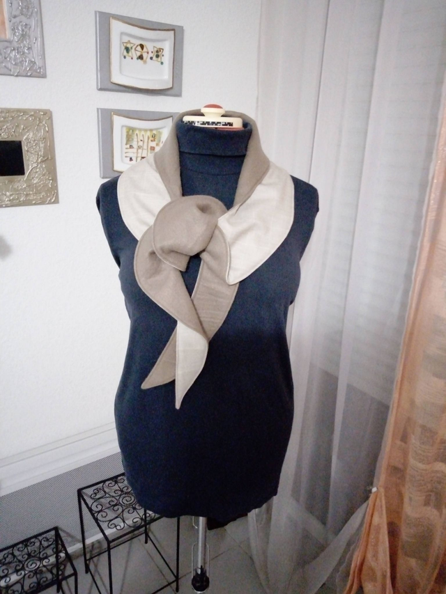 chèche beige   spiralen tissu et doublure polaire cache cou pour femme		