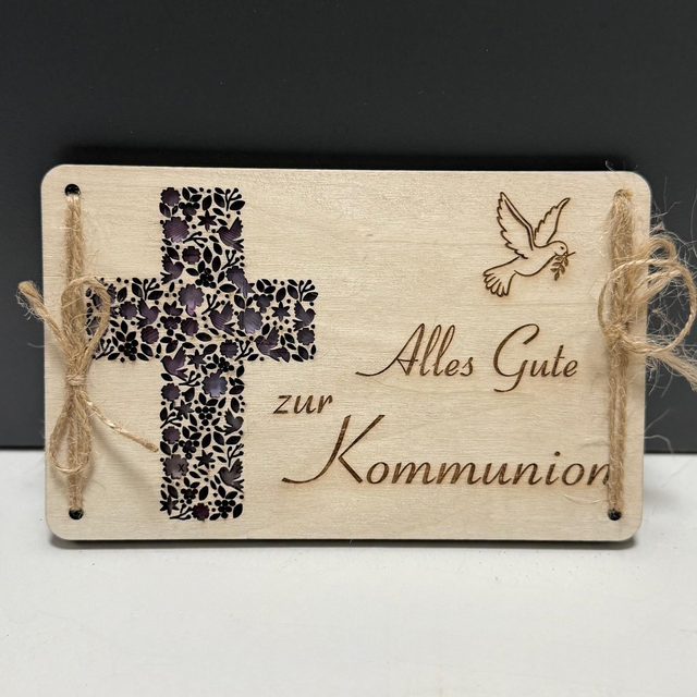 Geschenkkarte "Alles Gute zur Kommunion"
