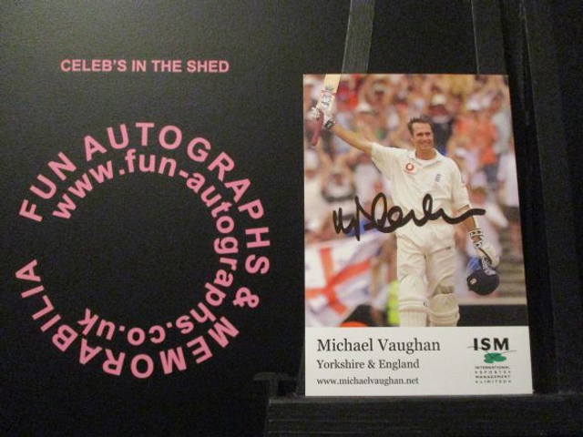 Michael Vaughan Authentic Autographed 6x4 Photograph
