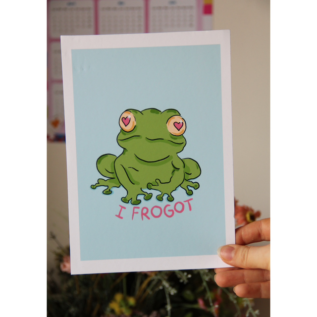 Print - Grenouille " I frogot "