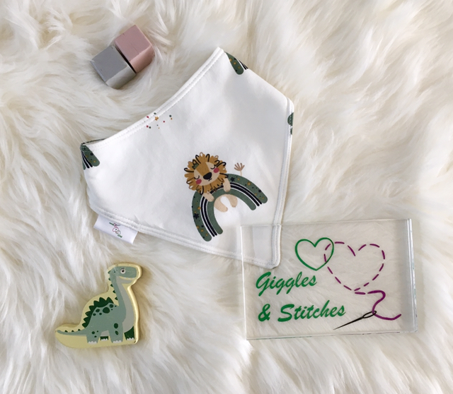 Lions &amp; Rainbows Bandana Bib