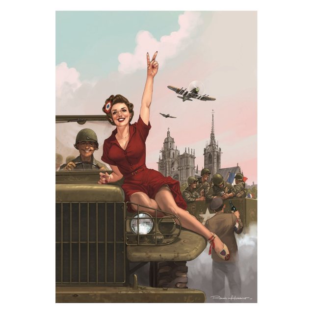 Affiche Evreux 2024 : Carte postale Romain Hugault A6