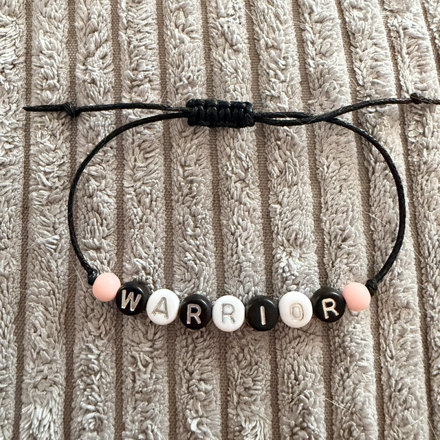 Fine adjustable cord Warrior bracelet 