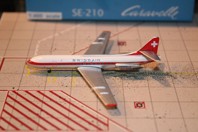 Swissair Caravelle SE-210 (HB-ICS), 1:400