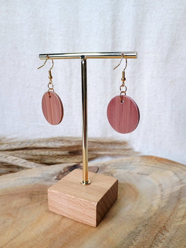 Boucles d'oreilles SIMPLE Éventail - Nude