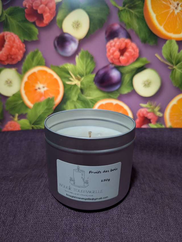 Bougie Parfumée &quot;Fruits des bois&quot; métal 150g