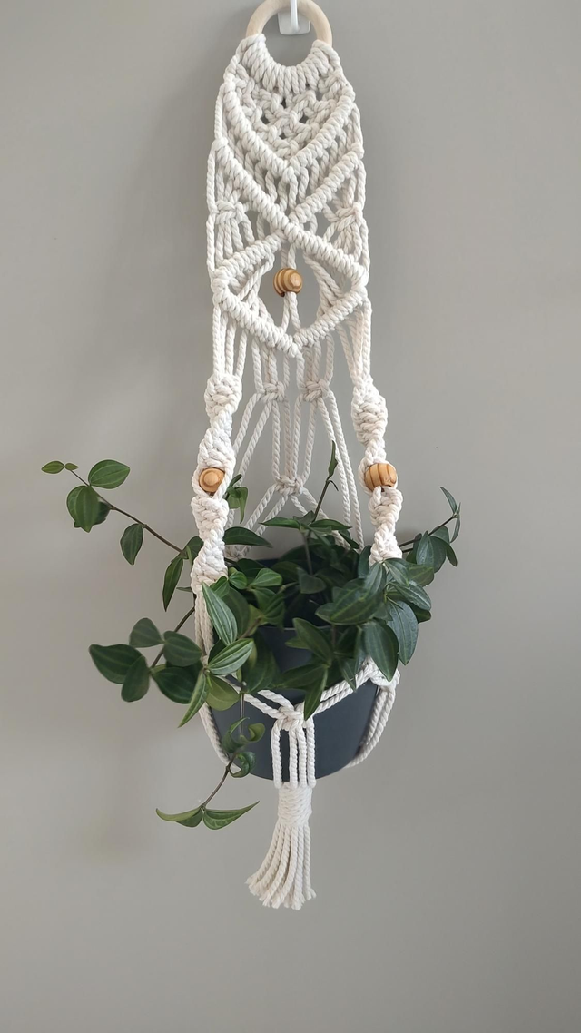 Modèle A • Suspension murale plante macramé 
