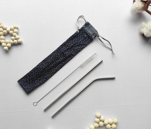 Pochette à paille - les géométriques