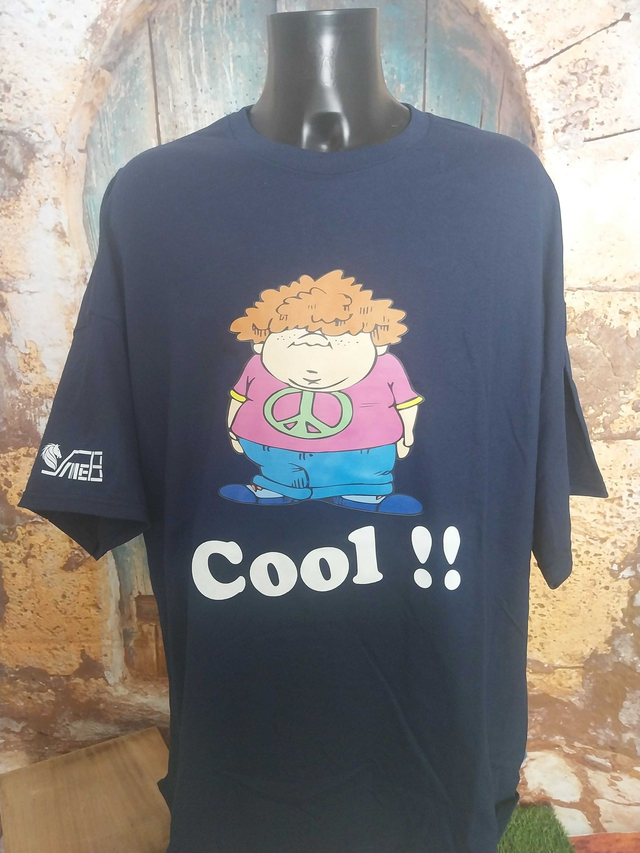 T-SHIRT HOMME NAVY (BZ9) 5XL &quot;COOL&quot;