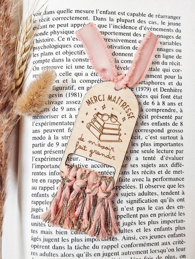 Marque-page - maîtresse