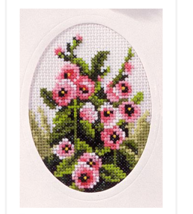 Grußkarte Blumenranke