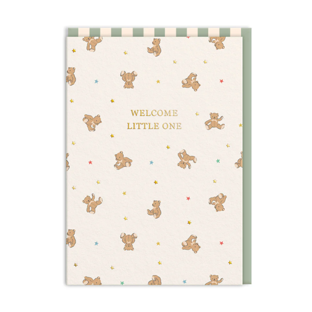 Cath Kidston Welcome Little One Bears Greeting Card