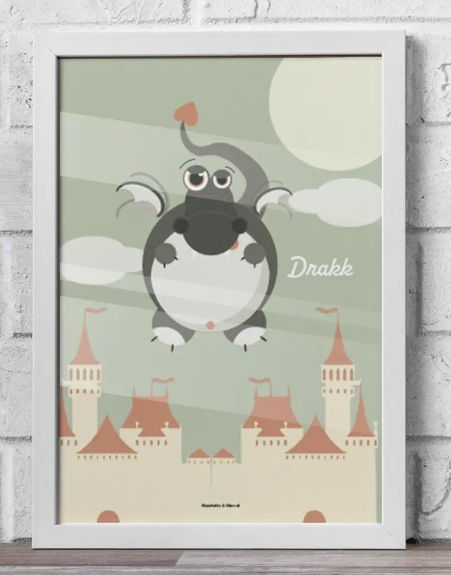 08 - Carte postale enfant monstre