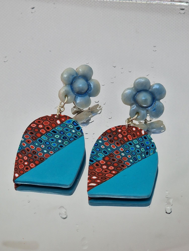 Statement oorbellen "vintage spring"