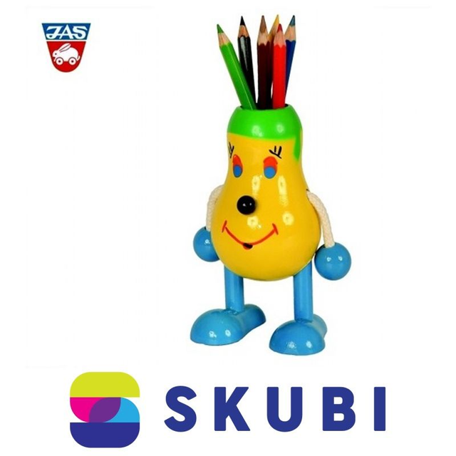 Stojánek na pastelky hruška barevná (JAS v.d.)