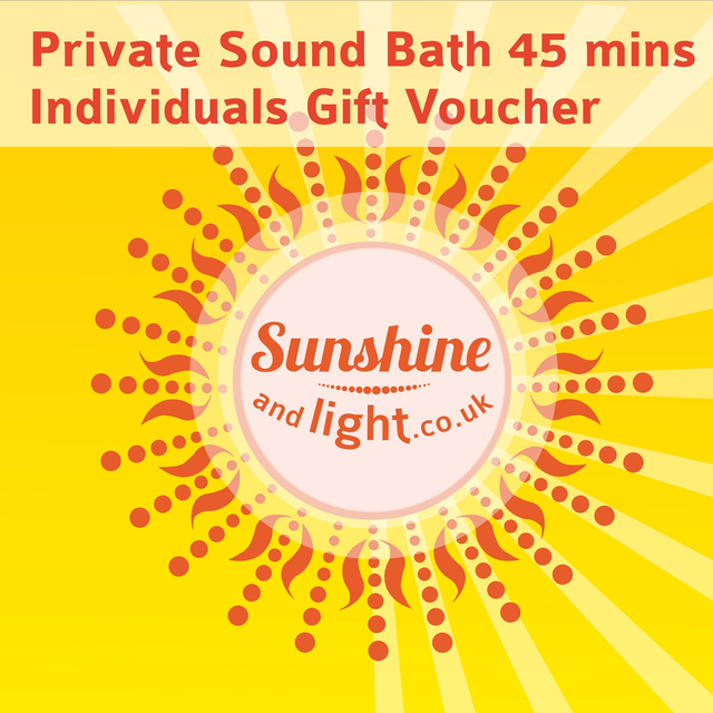 3) Private Sound Bath 45 minute session for one person