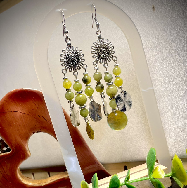Boucles AVA Chrysoprase 