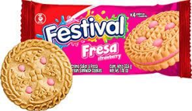 FESTIVAL FRESA x 4   33.6 g