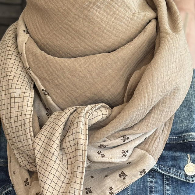 ÉCHARPE BEIGE AUTOMNE 