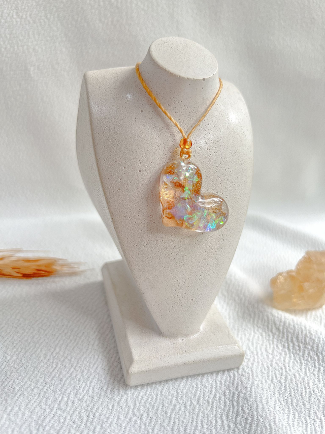 Colar Coração de Louro pra Proteção e Prosperidade