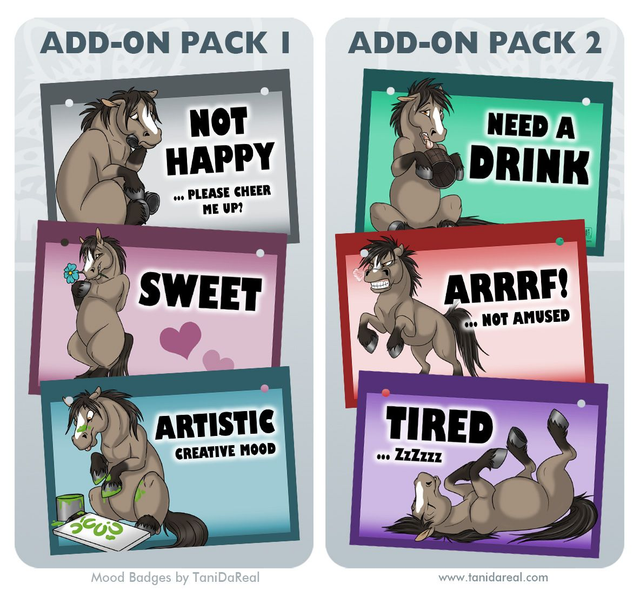 Mood Badges ADD-ONS HOOFED