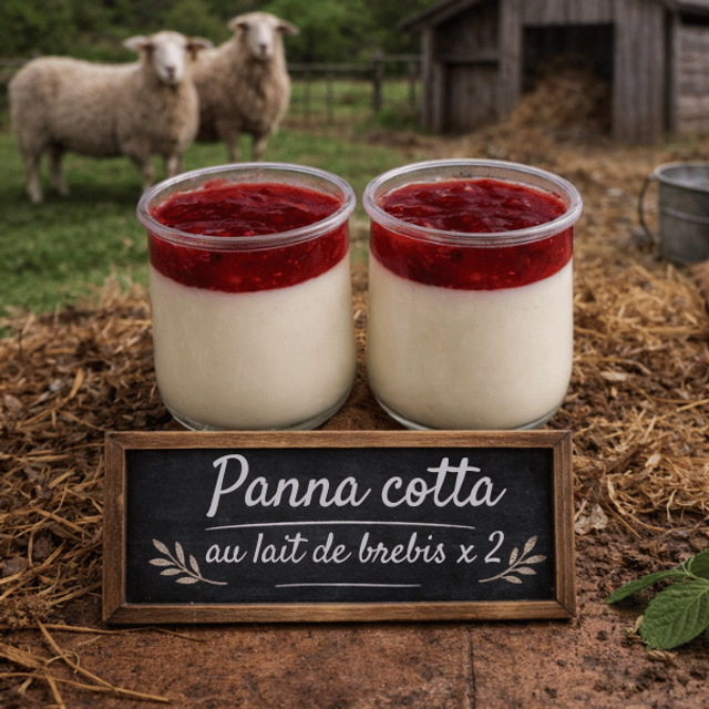 Panna cotta au lait de brebis X 2 🧺