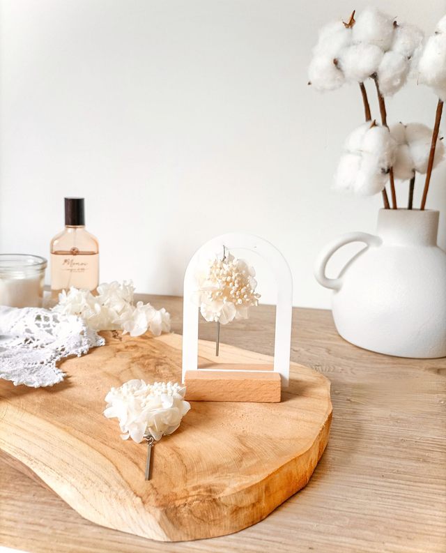 Boucles d'oreilles Porcelaine