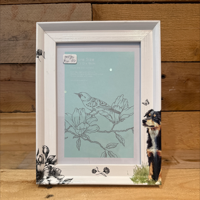 Decoupage Dog Photo Frame 