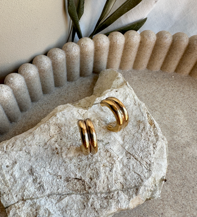 Orecchini Semicerchio doppi