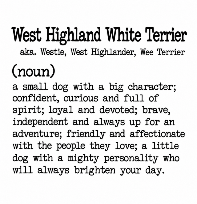 Dog Breed Definition Mug – West Highland Terrier | Funny Dog Lover Gift