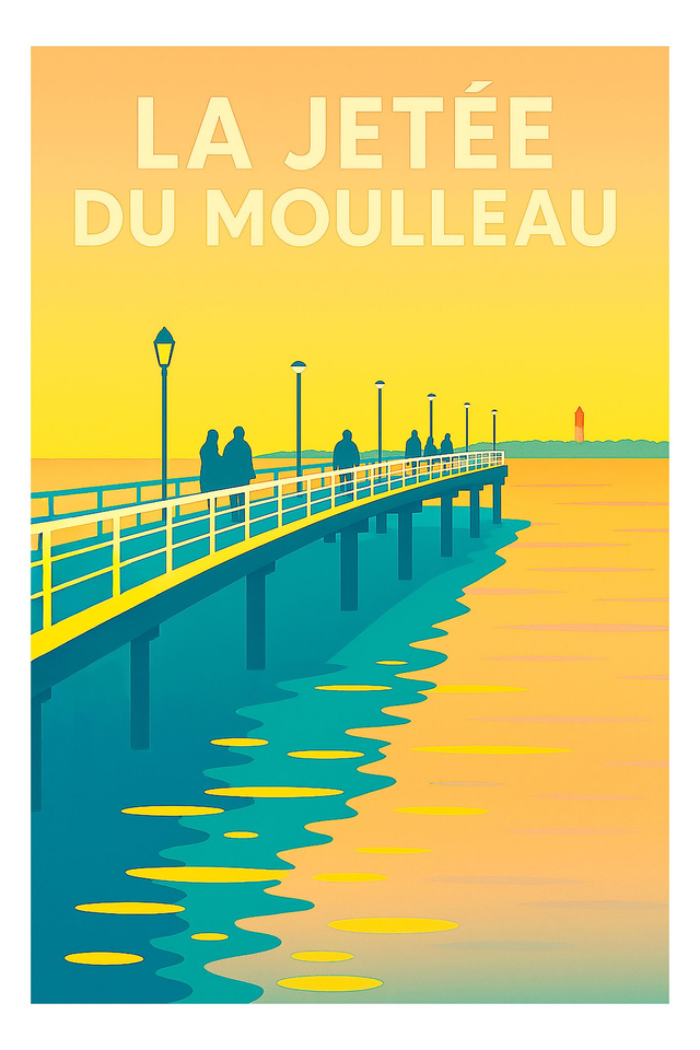 Affiche photo - La jetée du Mouleau