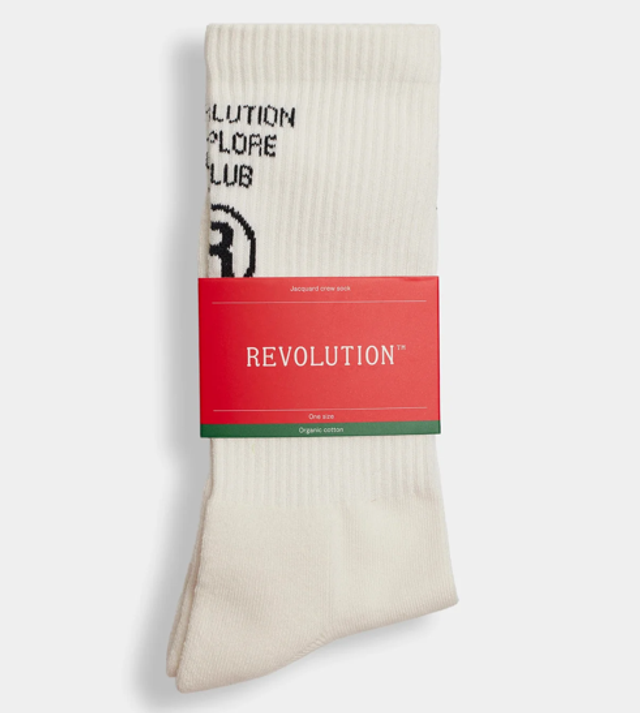 8909 Jaquard Crew Socks
