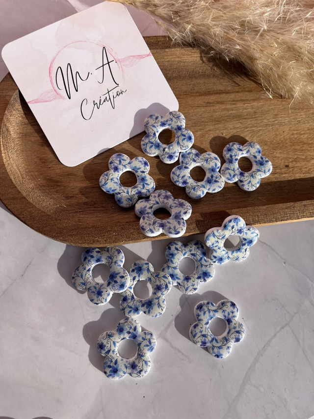 Pampille liberty bleu