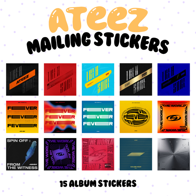ATEEZ Album Mailing Sticker Set