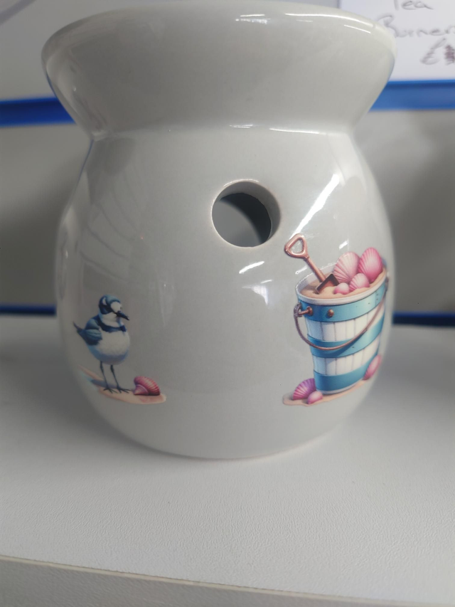 Seagull - Small Grey Tea Light Burner 