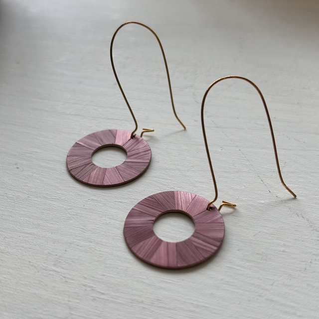 BO rondes violet colombin