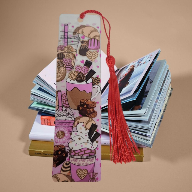Marque page en plastique chocolats 