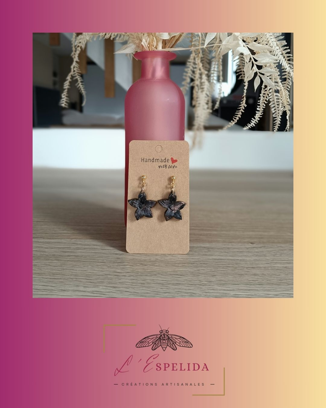 Lil'Flowers noire et dorées